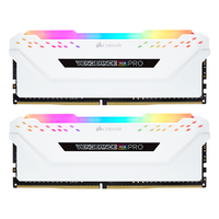 USCORSAIR 美商海盗船 复仇者RGB PRO系列 DDR4 3600MHz RGB 台式机内存 灯条 白色 16GB 8GBx2 CMW16GX4M2C3600C18W