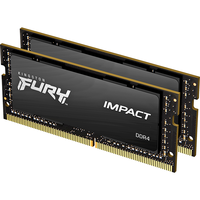 Kingston 金士顿 Impact系列 DDR4 3200MHz 笔记本内存 普条 黑色 32GB 16GB*2 HX432S20IBK2/32