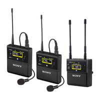  SONY/索尼 领夹式 无线麦克风套装+URX-P41D接收器+UTX-B40发射器