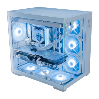  MSI/微星 背插主板 中塔机箱 ARGB风扇  白色
