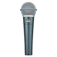 Shure/小蓝圈舒尔麦克风BETA58a/SM58S有线麦克风直播动圈k歌艾肯声卡套装话筒手持 BETA58A 标配【送5米卡侬线】