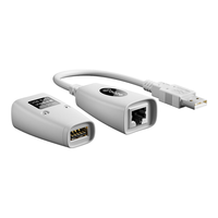 毕亚兹 50米延长 USB延长器 RJ45网线