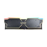 Lexar 雷克沙 Thor系列 雷神之刃 DDR5 6000MHz RGB 台式机内存 马甲条 灯条  黑色 32GB 16GBx2