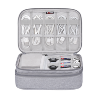 必优美 DPSS-MYB 双层 数据线收纳包  灰色