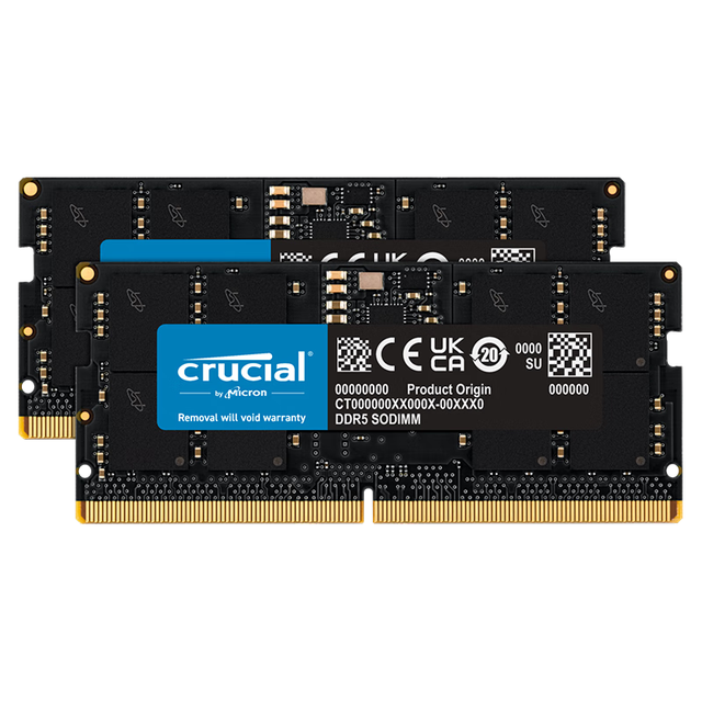 Crucial 英睿达DDR5 5600MHz 笔记本内存普条96GB 48GB×2