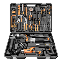 Komax科麦斯工具箱全套家用冲击钻手电钻手工具套装大全五金电工车载维修