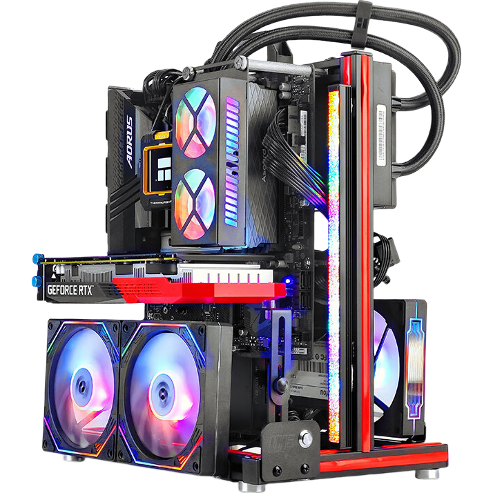 鱼巢鱼巢（METALFISH）积木开放式机箱 铝合金机架 手提机箱 支持水冷 ATX-MATX-ITX主板 台式箱 积木银河