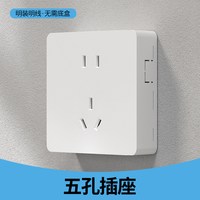 国际电工 XB-MZ50 明装开关插座面板 五孔插座 其他