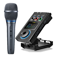 铁三角(Audio-technica) AE5400专业录音配音直播K歌演出大振膜有线人声电容手持麦克风 AE5400+IXIM8plusii+精调1对1