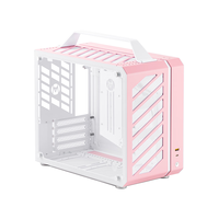 方糖机械大师 酷方C28脉冲 兼容MATX ITX机箱 樱花粉