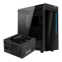 GIGABYTE 技嘉 C200G RGB ATX机箱 全侧透  黑色+P850GM 移动电源 850W 黑色
