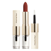 美康粉黛双头口红女裸色系哑光镜面唇釉不沾杯不易掉色 樱桃酱3.5g+3g