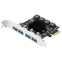 moge/魔羯 四口USB转接 PCIE转USB3.0扩展卡