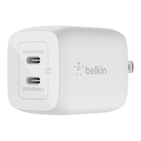 belkin 贝尔金 WCH011 氮化镓双口充电器 45W 白色