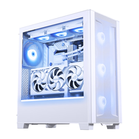 PHANTEKS/追风者 侧透ATX背插主板 台式电脑机箱 360水冷位 140ARGB风扇x3 灯条 Type-C 豪华白