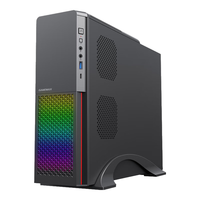 游戏帝国 小精灵3 RGB M-ATX机箱 非侧透 含电源 250W 黑色