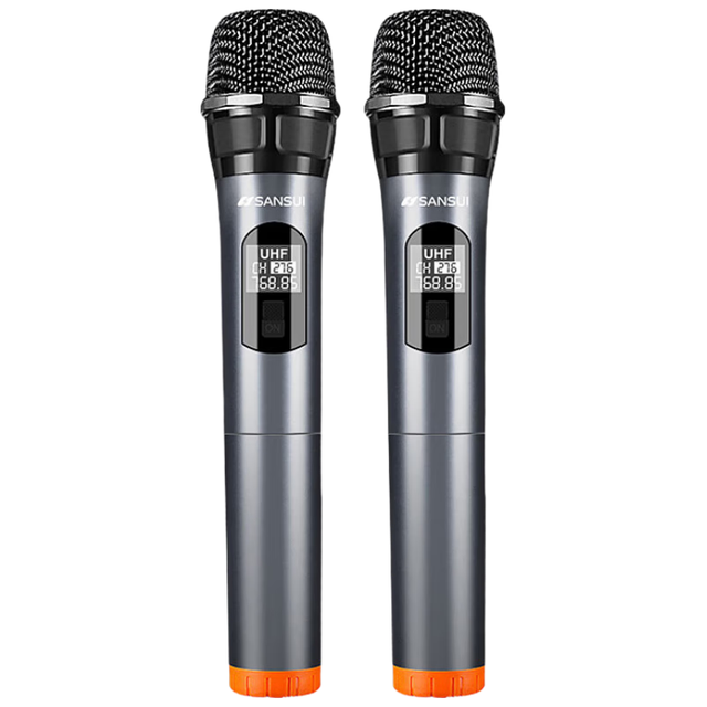 山水 无线麦克风一拖二通用万能话筒家庭KTV唱歌演讲舞台K歌会议音箱音响功放电视车载U3充电接收器