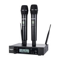 TAKSTAR 得胜 TS-3310UH一拖二无线话筒麦克风 家庭ktv专业k歌手持会议主持舞台演出 黑色
