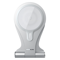 耐尔金 苹果13Pro磁吸无线充电器支架 无线快充手机磁吸支架 通用iPhone13/12系列 智航 银色