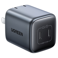 UGREEN 绿联 CD294 氮化镓手机充电器 双Type-C 45W 黑色
