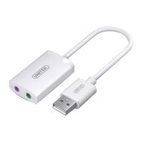 优越者 usb声卡电脑专用台式机笔记本usb外接音频PS4音响转换器耳机麦克风二合一转接线独免驱动 USB外置声卡