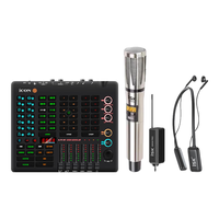 iSK/声科 专业无线 无线动圈麦克风套装+艾肯live console声卡+isk无线耳机