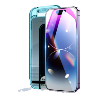  ESR/亿色 高清防爆抗指纹 iPhone14 ProMax钢化膜 贴膜 无尘仓