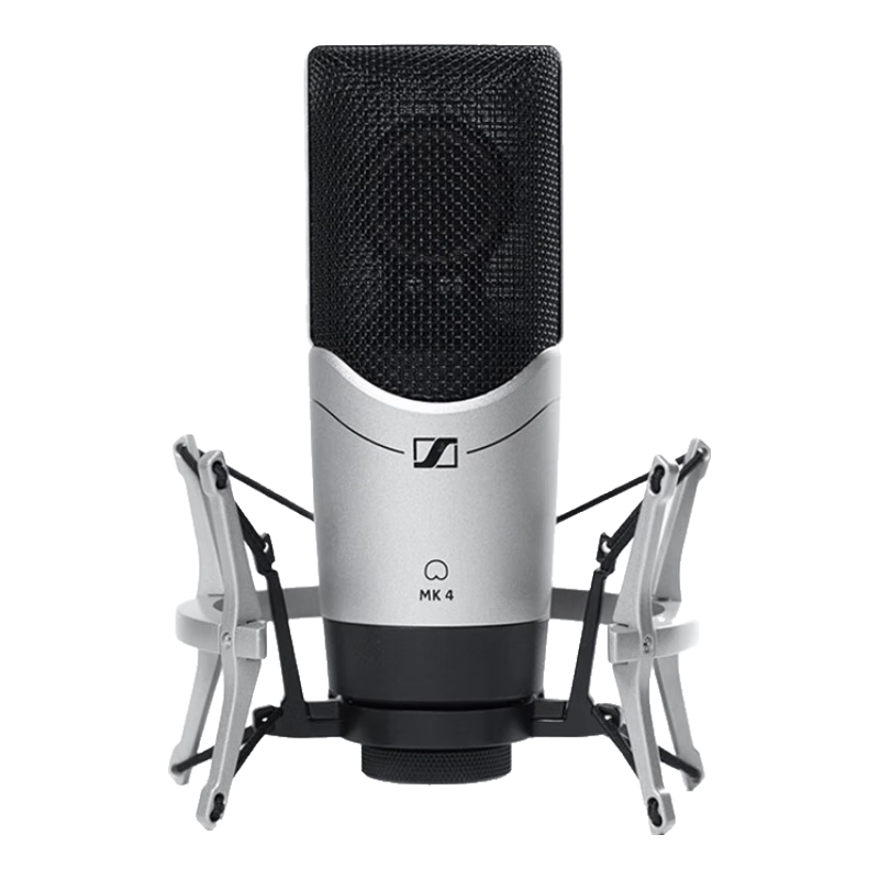 sennheiser森海塞尔MK4MK8电容麦克风专业录音棚话筒主播声卡套装配音设备mk4麦克风标配送线材