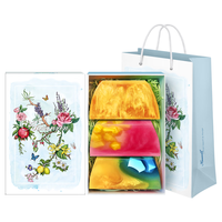 卡莎灡（kasanrin） 礼盒装精油皂手工皂男女洗脸洗澡女生黄金挚爱礼盒100克*3快