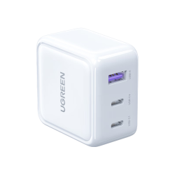 绿联 氮化镓充电器三口35W多口适用苹果17快充头iPhone17ProMax/16e/15/Air华为手机USB/双Type-C插头