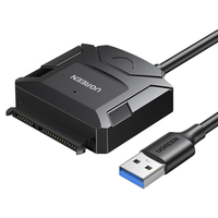 UGREEN 绿联 20215 接口转换器 USB2.0转SATA 0.5m 黑色