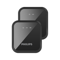  PHILIPS/飞利浦 一拖二 无线领夹麦克风