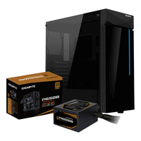GIGABYTE 技嘉 C200G GLASS ATX机箱 半侧透 黑色 含电源 650W