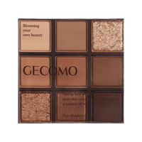 GECOMO/格蒙 九色巧克力 眼影盘+眼影刷  九色巧克力眼影盘 1.6g*9