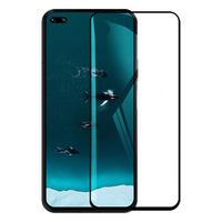 荣耀V30钢化膜V30pro/华为nova6手机膜通用Realme真我Q3钢化膜全屏覆盖手机保护膜防指纹贴膜超薄防摔