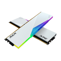 ADATA 威刚 XPG系列 龙耀LANCER DDR5 6400MHz RGB 台式机内存 灯条 白色 64GB 32GBx2