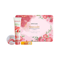 herbacin 贺本清 小甘菊手唇礼盒装 (玫瑰软管护手霜75ml+小铁护手霜20ml+柠檬润唇膏4.8g)