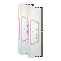 美商海盗船(USCORSAIR) 32GB(16Gx2)套装 DDR5 6800 台式机内存条 复仇者 RGB SL 灯条 白色 C32 神光同步
