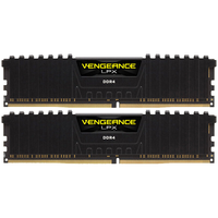 USCORSAIR 美商海盗船 复仇者LPX系列 DDR4 3600MHz 台式机内存 马甲条 黑色 64GB 32GBx2