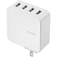 MOSHI摩仕 35W快充充电器USB 4-Port四口快充充电头旅行充电插头多口充电头 ProGeo旅充系列 白色 99MO022114