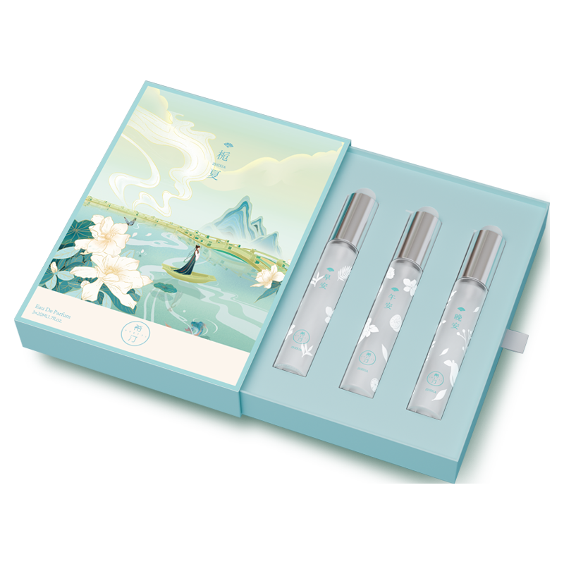 YVETTI 希汀 梔夏栀子花系列 暗袖盈香女士淡香水 EDT 礼盒装 (早安20ml+午安20ml+晚安20ml)