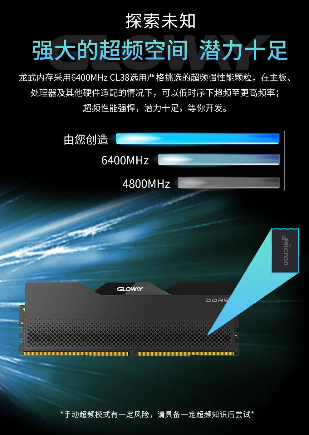GLOWAY/光威DDR5 6400 台式机内存条16GB*2 32GB 【报价价格评测怎么样