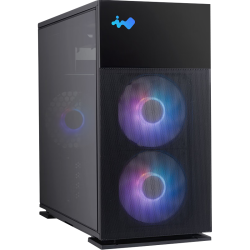 InWin 支持高规格显卡 电脑主机箱 MATX主板 240水冷排 高规格显卡 ARGB风扇 Type-C接口  黑色
