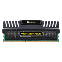 USCORSAIR 美商海盗船 复仇者系列 DDR3 1600MHz 台式机内存 马甲条 黑色 8GB 梳型散热片