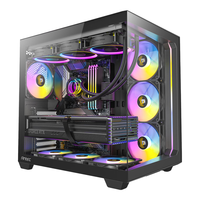 安钛克（Antec)C5  海景房机箱台式主机/ATX/玻璃侧透/双360水冷位/无立柱/ARGB灯条/背插式主板/Type-C