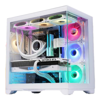 WJCOOLMAN/玩嘉 全景版海景房 机箱 钢化玻璃侧板 防尘网 360水冷 ATX主板 40系显卡  孤勇者PLUS白