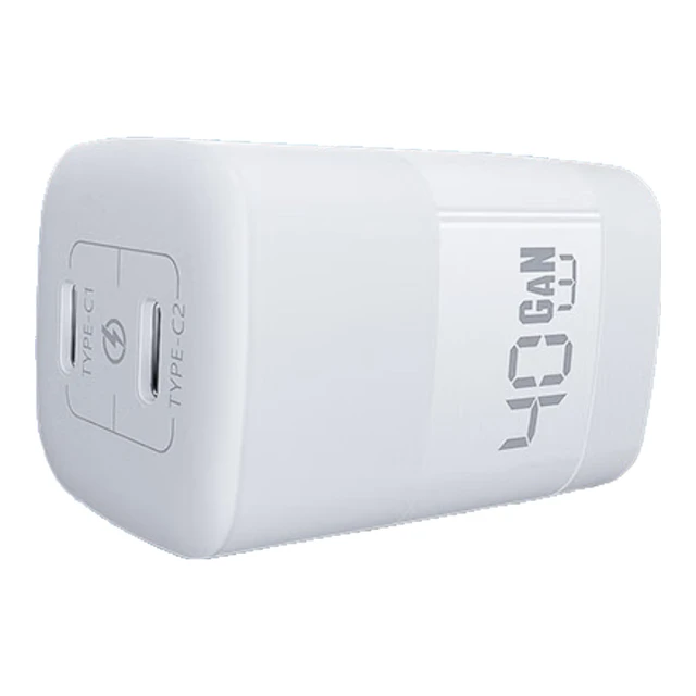 CangHua 仓华 RY-C40A 手机充电器 Type-C 40w+Type-C转Type-C 6A 数据线 1.2米 白色 线充套装