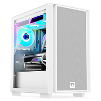 曜越 水冷支持 Mini小机箱 MATX主板 钢化玻璃侧透 铁网面板 背线支持  白