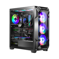 Antec 安钛克 DF600 FLUX RGB ATX机箱半侧透 灰色
