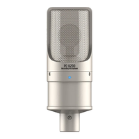 得胜(TAKSTAR) PC-K200 德胜电容麦克风话筒 录音直播声卡设备套装 k200配公母线(需配电源以及声卡才能使用)